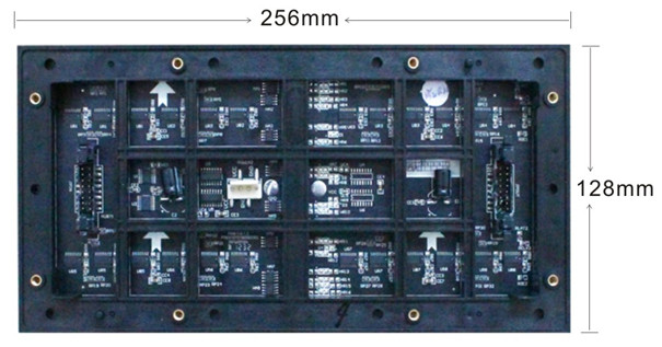 P8戶(hù)外全彩LED顯示屏單元板背面